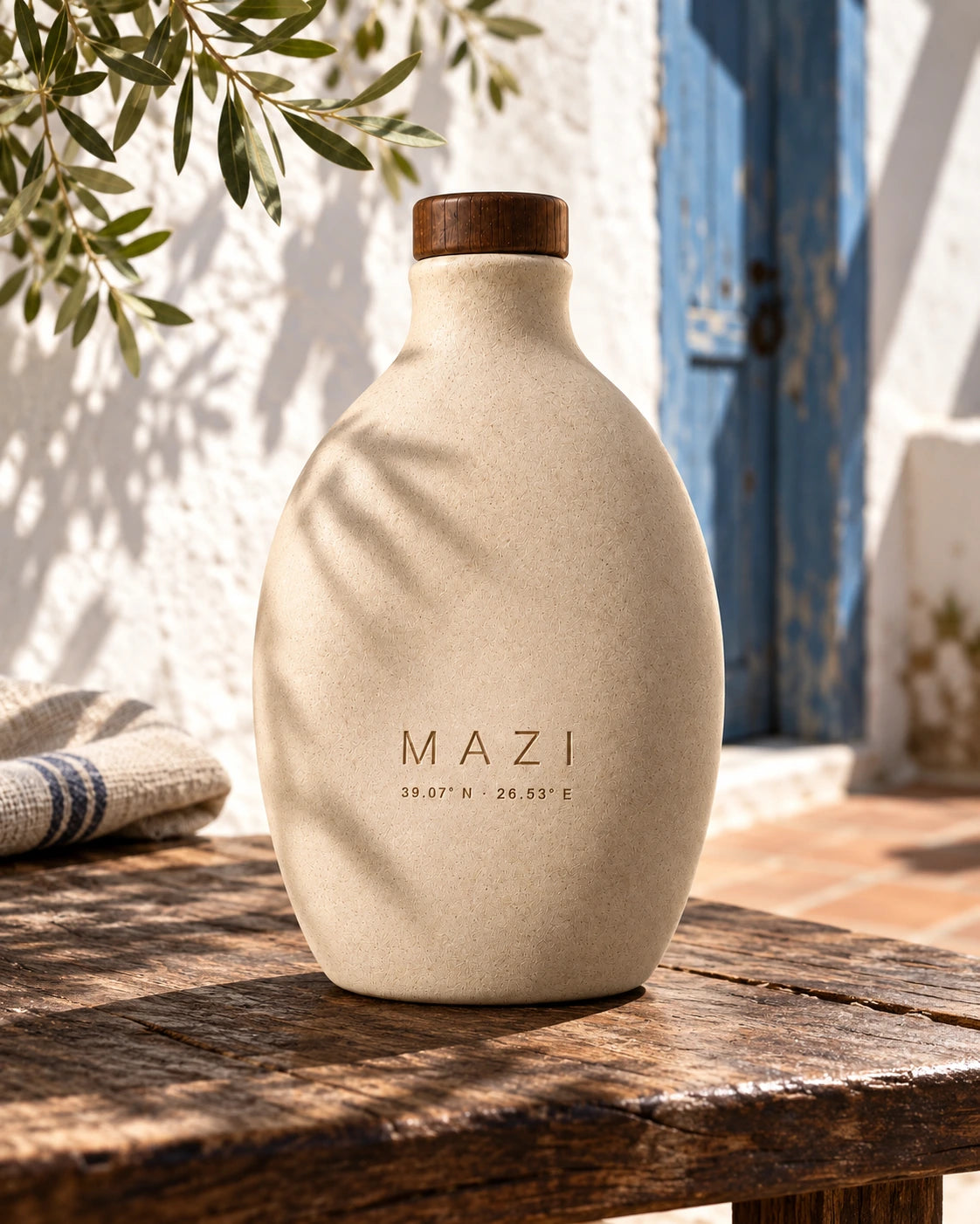 Mazı Erken Hasat Soğuk Sıkım Zeytinyağı 500 ml Seramik Şişe